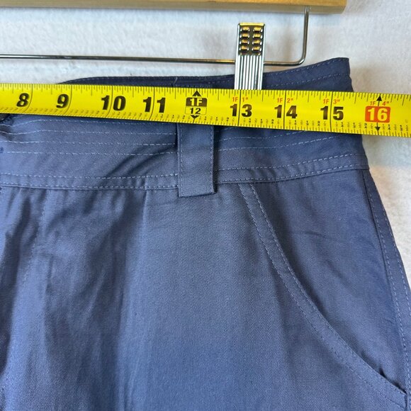 Navy Blue Utility Mens Cargo Pants W/ Zipper Pockets & Adjustable Ankles M - Picture 6 of 9